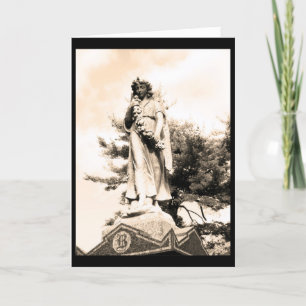 Holy Angel of the Churchyard Sympathy Card