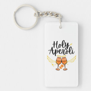 Holy Aperoli Witty Trendy Aperol Spritz Statement Key Ring