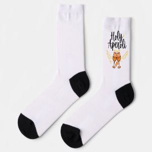 Holy Aperoli Witty Trendy Aperol Spritz Statement Socks