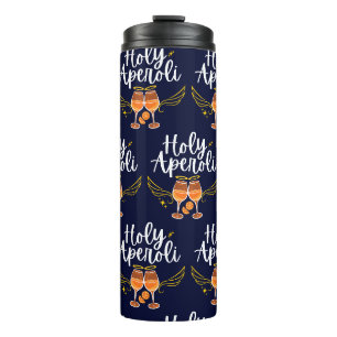 Holy Aperoli Witty Trendy Aperol Spritz Statement Thermal Tumbler