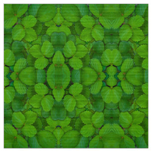 Holy Basil Tulsi Green Mint Leaves Fabric