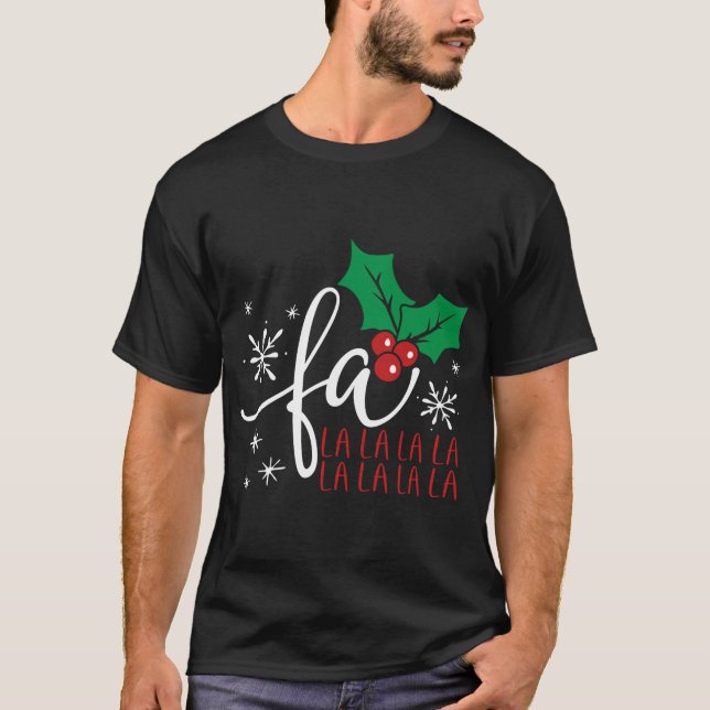 Holy Berry Christmas Pajama Morning Party Gift T-Shirt (Front)