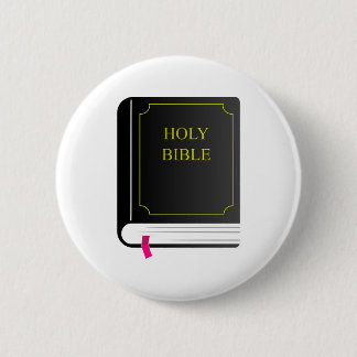 Holy Bible 6 Cm Round Badge