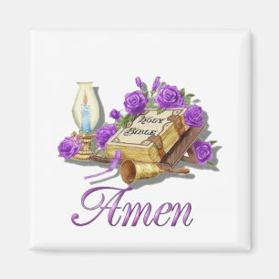 Holy Bible Amen Magnet