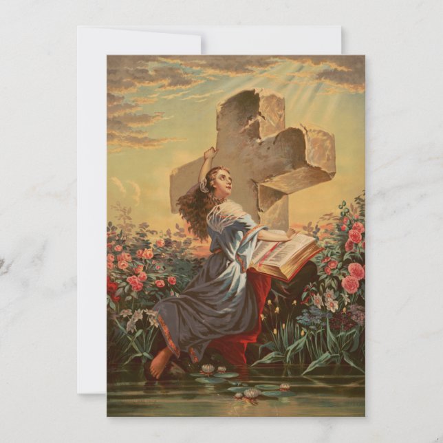 Holy Bible and Cross Invitation (Front)