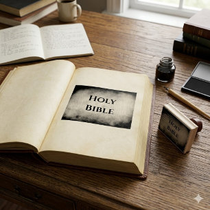 Holy Bible Christian Rubber Stamp