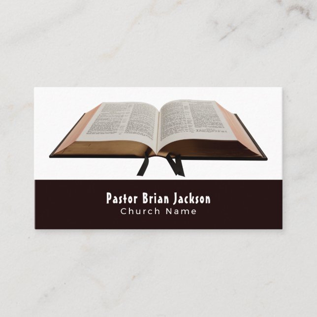Holy Bible, Christianity, Religious Business Card (Front)