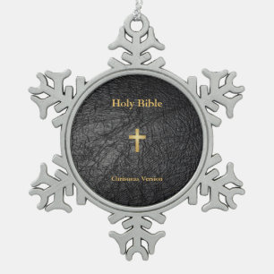 Holy Bible Christmas Ornament