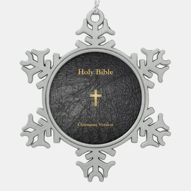 Holy Bible Christmas Ornament (Front)