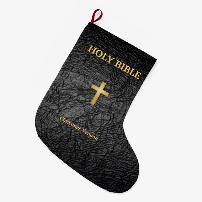 Holy Bible Christmas Stocking (Front (Hanging))