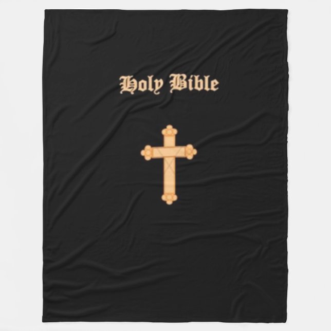 HOLY BIBLE FLEECE BLANKET (Front)