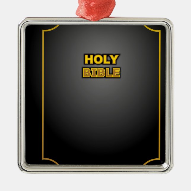 Holy Bible Metal Tree Decoration (Front)