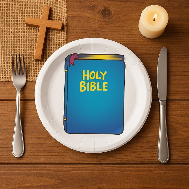 Holy Bible Paper Plate (Creator Uploaded)