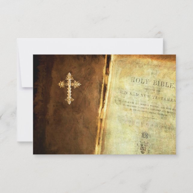 Holy Bible RSVP and Entree Choice (Front)