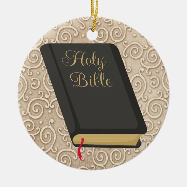 Holy Bible - SRF Ceramic Tree Decoration (Front)