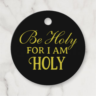 Holy Bible Verse Black and Gold Simple Christian Favour Tags
