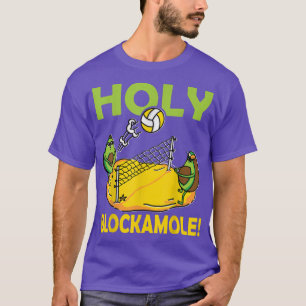 Holy Blockamole Beach Volleyball Players Avocado T-Shirt