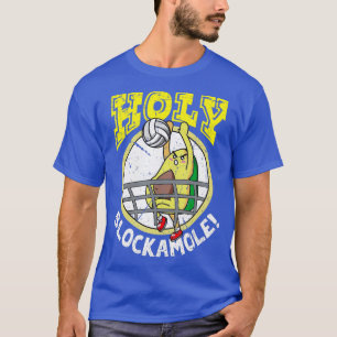 Holy Blockamole Funny Cute Volleyball Block Avocad T-Shirt