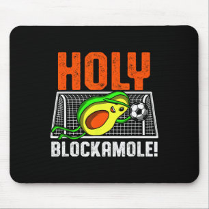 Holy Blockamole Soccer Player Avocado Goalie Goalk Mouse Mat