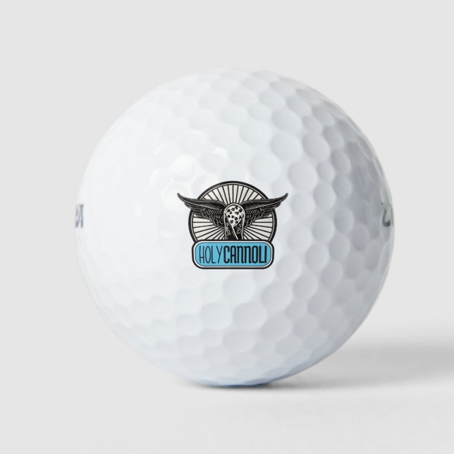 Holy Cannoli Funny Graphic Design Golf Balls (Front)