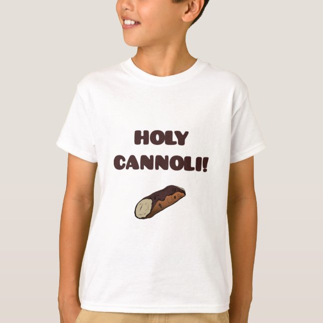 Holy Cannoli Funny Italian Kids T-Shirt (Front)