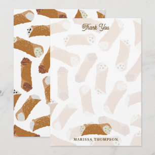 Holy Cannoli Funny Italian Theme Thank You Card
