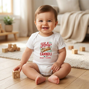 Holy Cannoli Personalised custom Name Baby Bodysuit