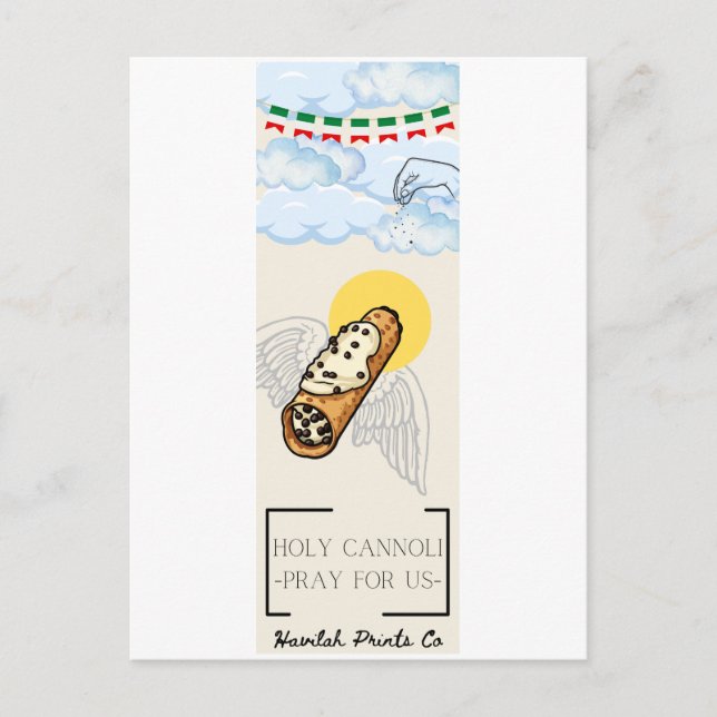 Holy Cannoli Post Card  (Front)