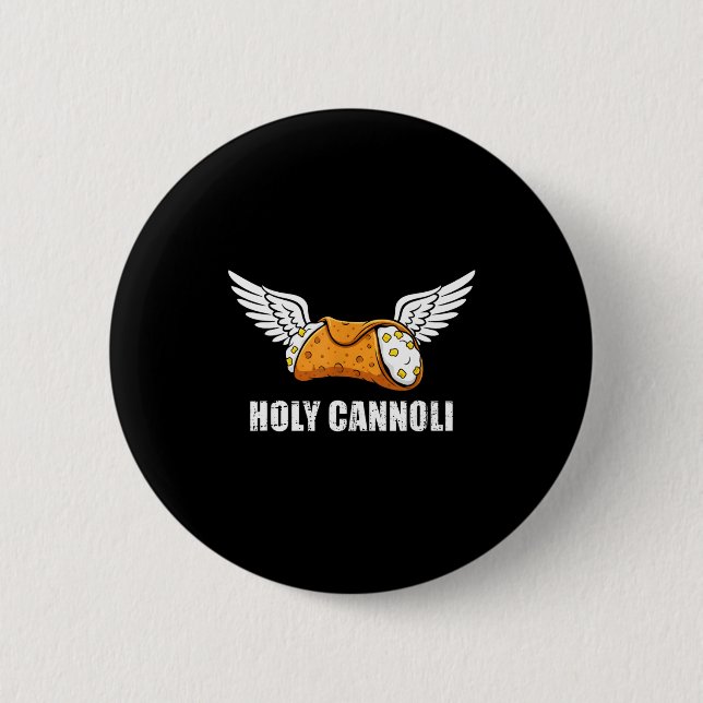 Holy Cannoli Tri-blend Funny Quote  6 Cm Round Badge (Front)