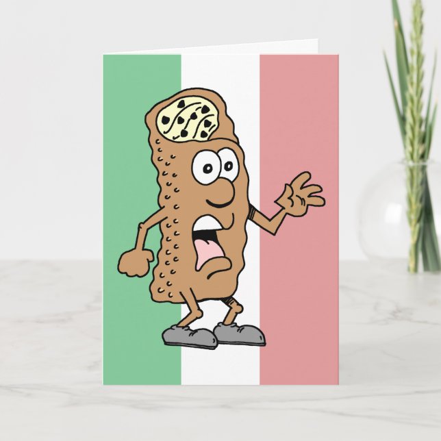 Holy Cannoli! You're 50! Funny 50th Birthday Card (Front)
