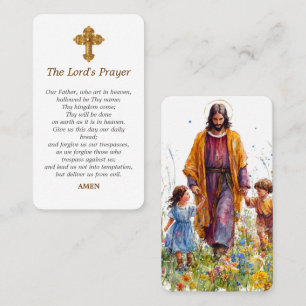 Holy Card for daily prayer to Jesus pocket wallet