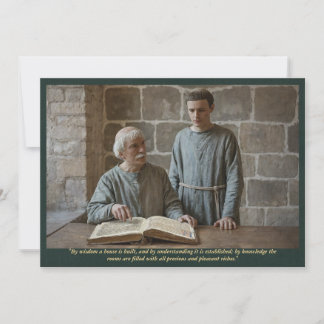 Holy Card | Saint Alcuin Teaching Rabanus