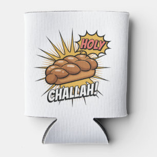 Holy Challah Funny Jewish Hanukkah Jew  Can Cooler