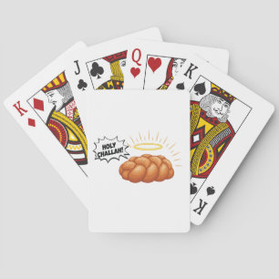 Holy Challah Hanukkah Jewish Jew Bread Playing Cards