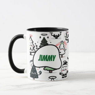Holy Chrismaroly Pattern – Christmas Custom Name Mug
