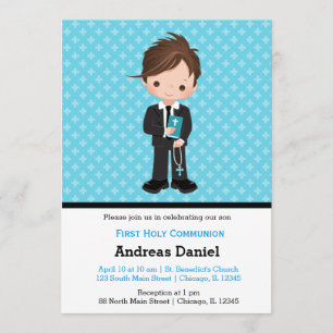 Holy Communion boy Invitation