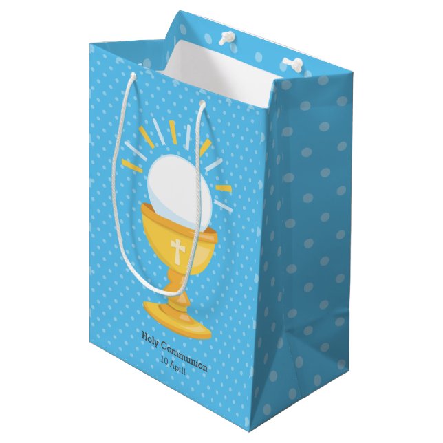 Holy Communion * choose background colour Medium Gift Bag (Front Angled)