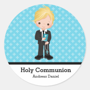 Holy Communion Classic Round Sticker