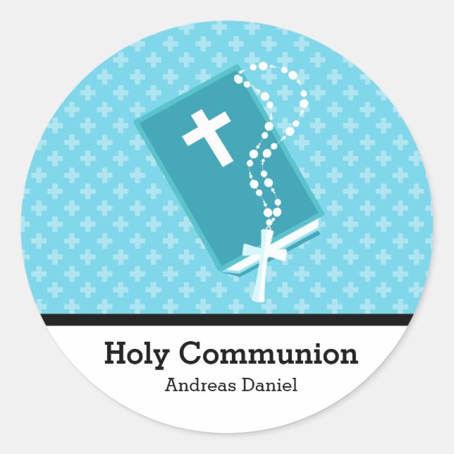Holy Communion Classic Round Sticker (Front)