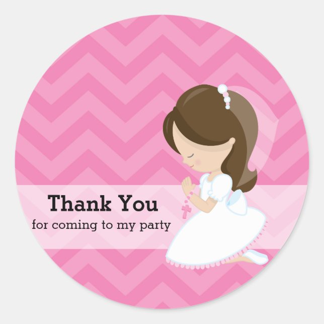 Holy Communion Classic Round Sticker (Front)