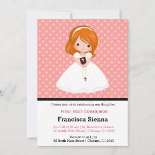 Holy Communion girl Invitation