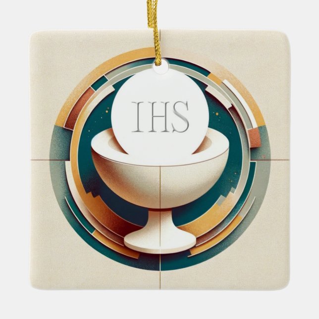 Holy Communion Host and Chalice Ornament (Front)