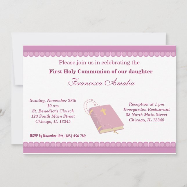 Holy Communion Invitation (Front)