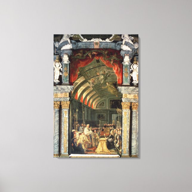 Holy Communion of Charles II Canvas Print (Front)