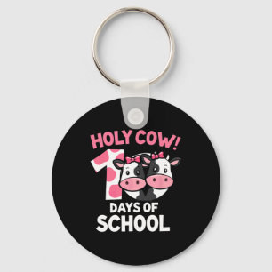 Holy Cow 100 Days Of School Cow Girlsteachers Key Ring
