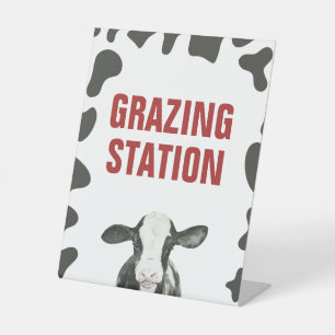 Holy Cow 1st Birthday Grazing Station Food Sign