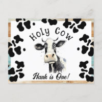 Holy Cow 1st Birthday Save The Date