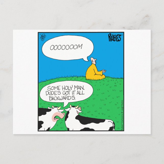 Holy Cow 2017 Zazzle Postcard (Front)