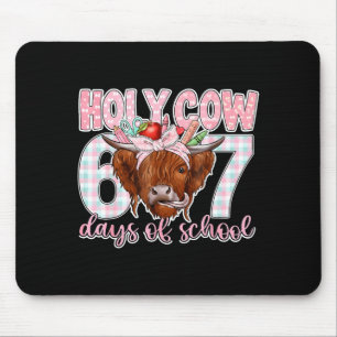 Holy Cow 67 Days Of School Teacher Six Seven Meme  Mouse Mat