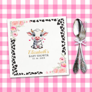 Holy Cow , Adorable Cow Baby shower Napkin
